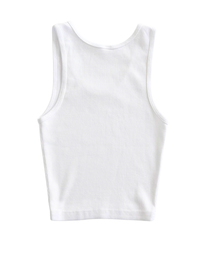 core white crop top