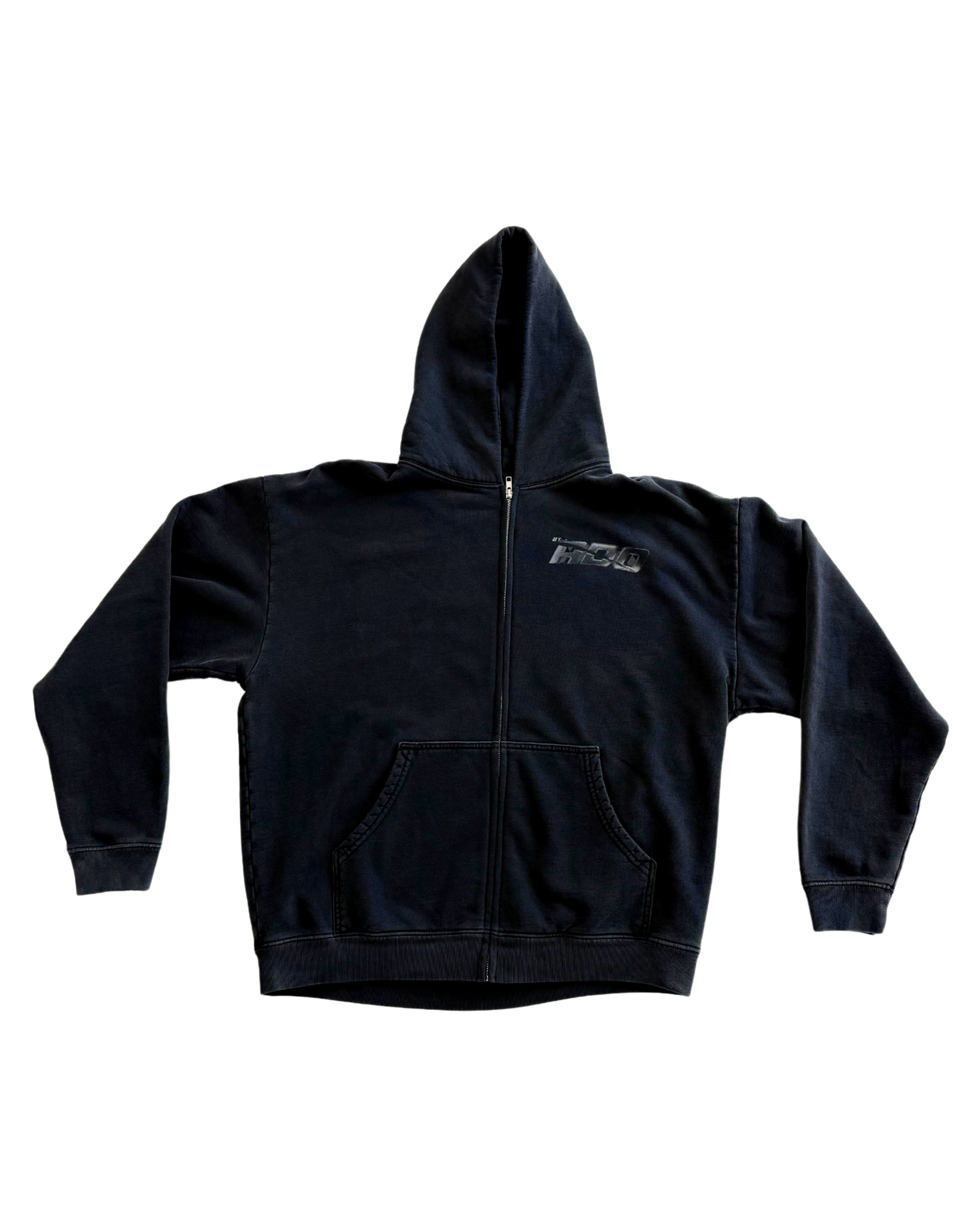logo potassium black zip up