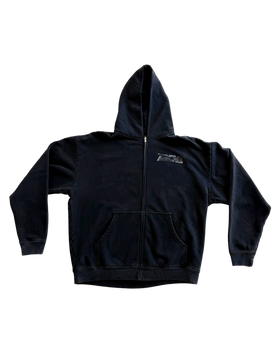 logo potassium black zip up