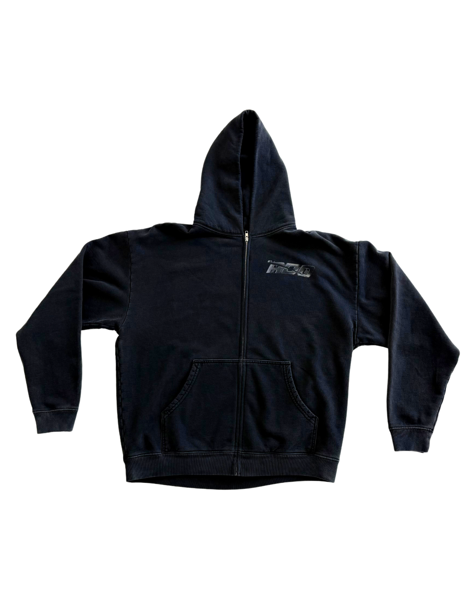 logo potassium black zip up