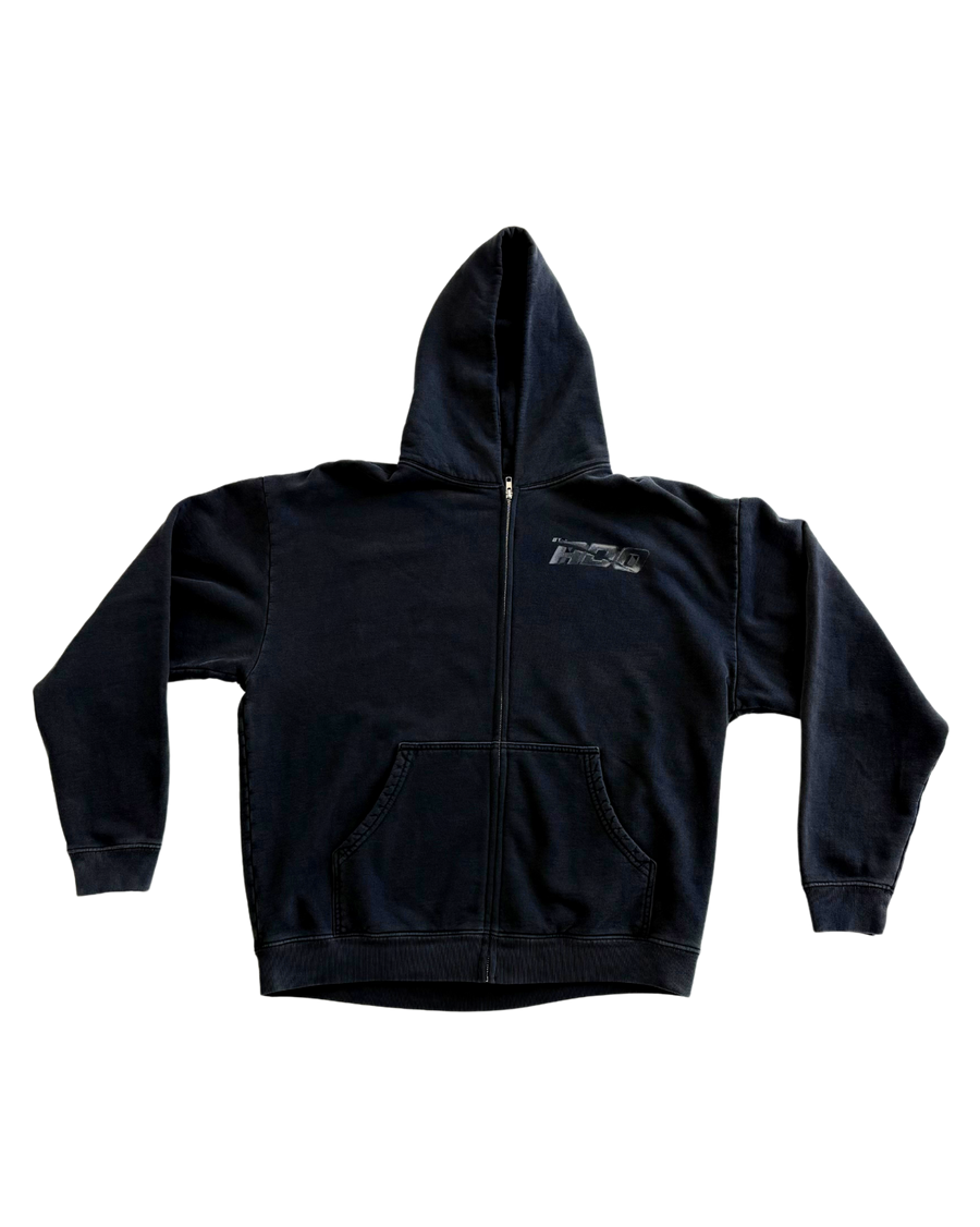 logo potassium black zip up