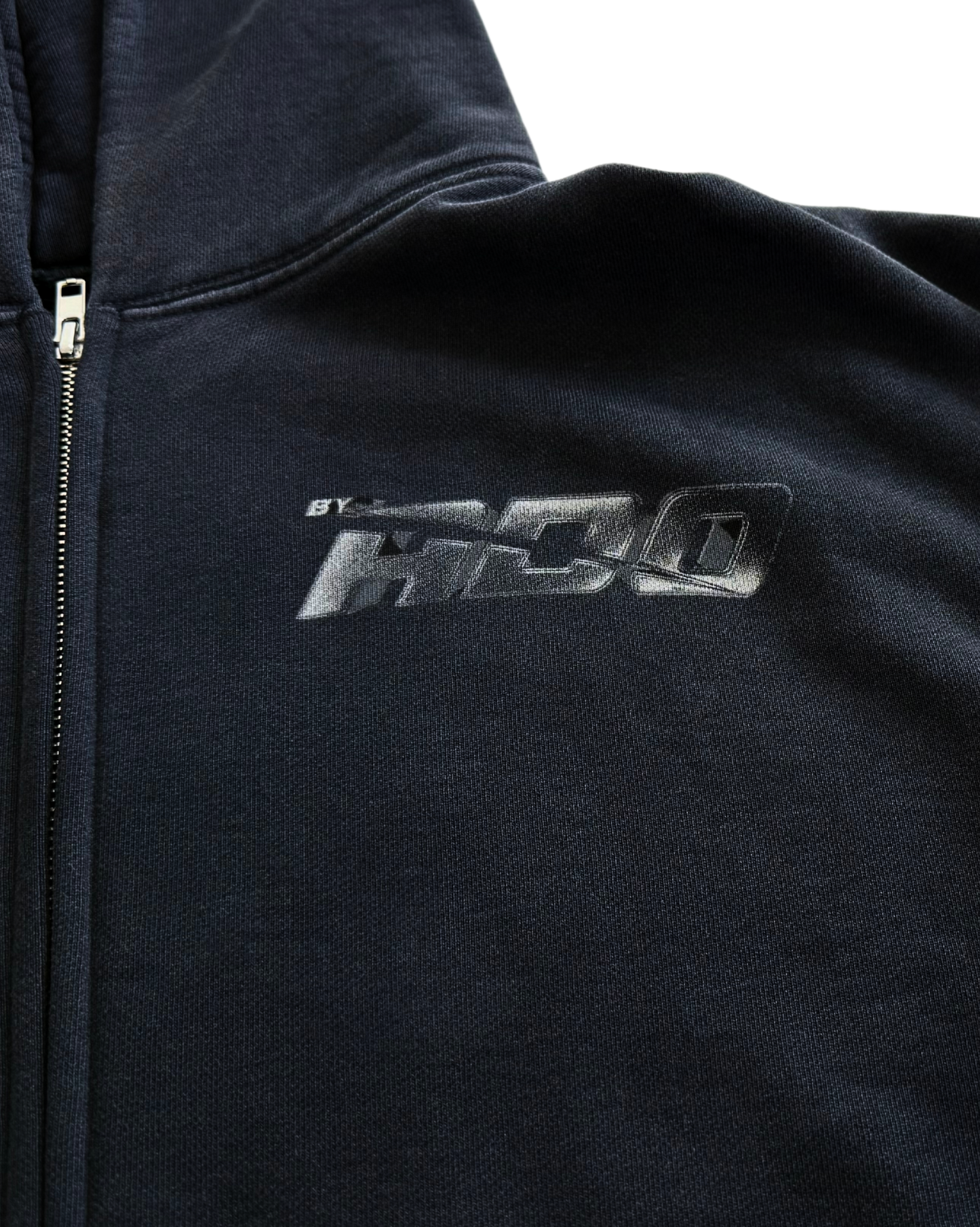 logo potassium black zip up