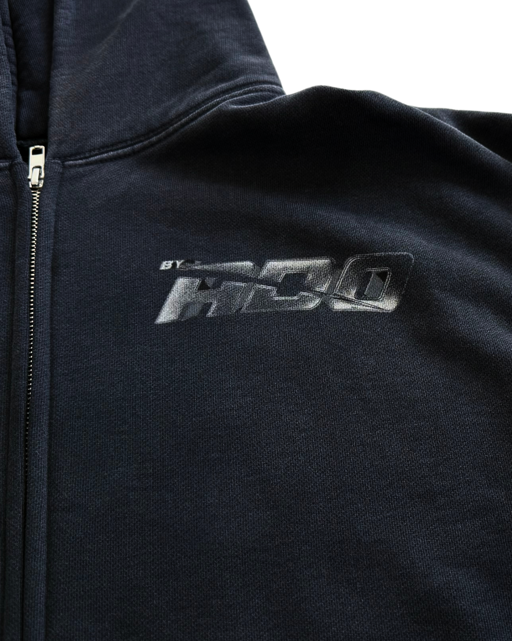logo potassium black zip up