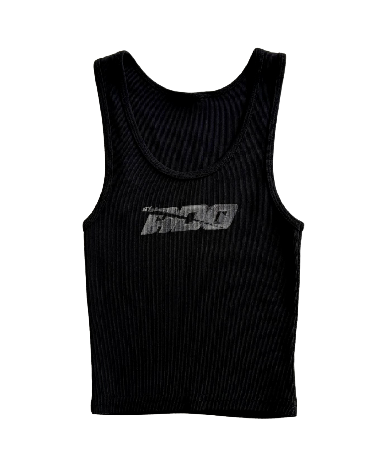 logo black crop top