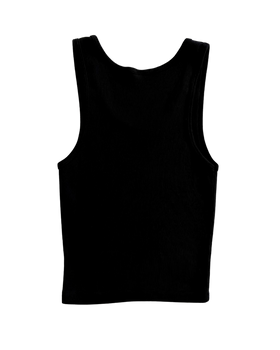 femme-logo crop top
