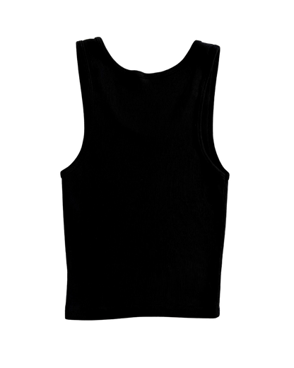 logo black crop top