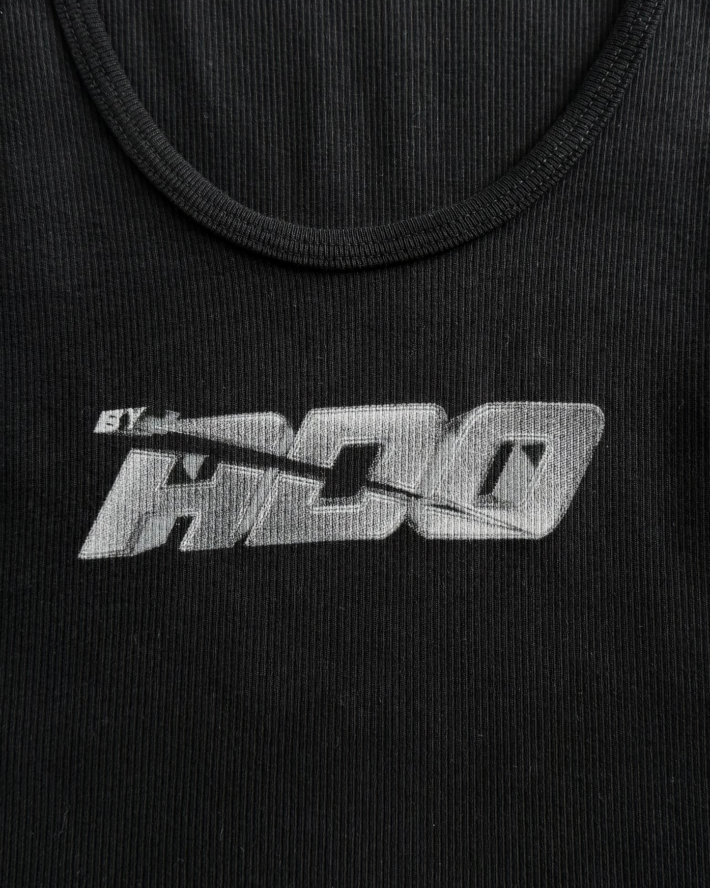 logo black crop top