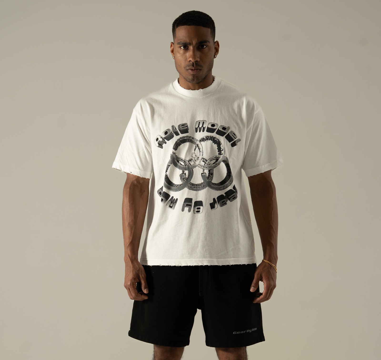 role model distress tee