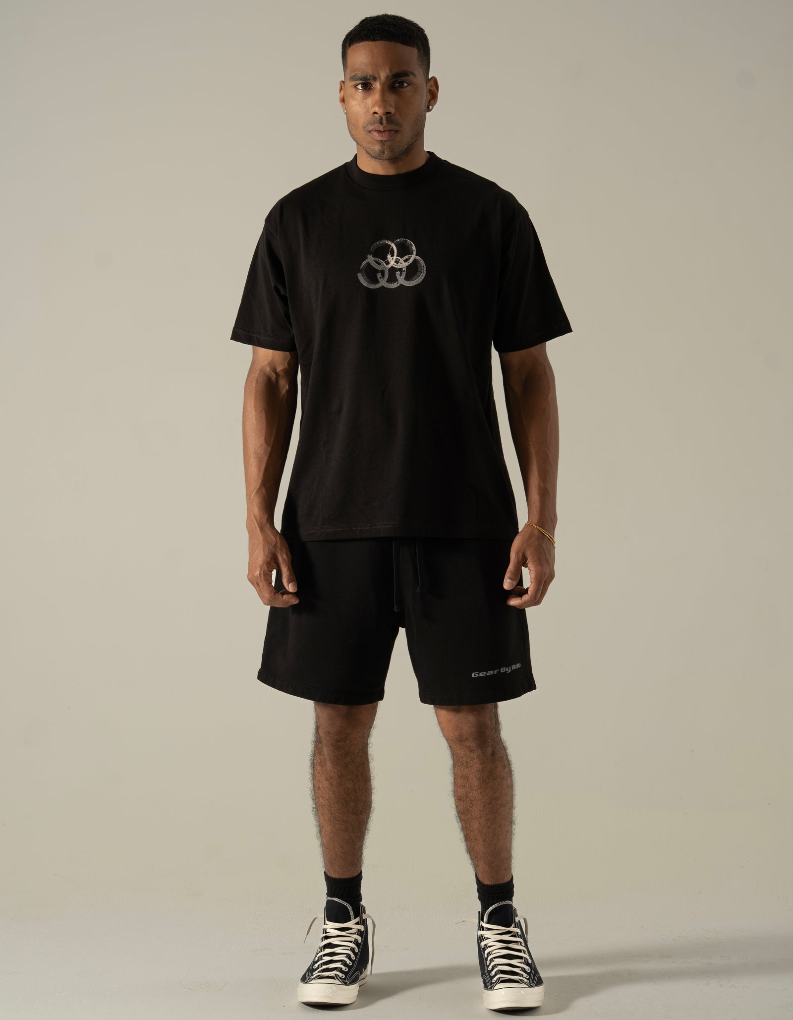 core black shorts