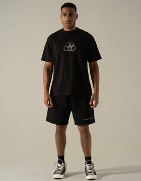 core black shorts